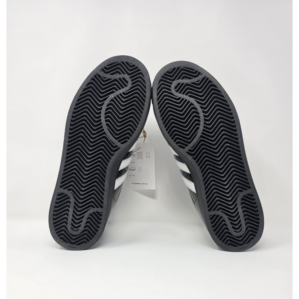 ADIDAS SUPERSTAR ll SHOE WOMEN'S 7 1/2 BLACK /WHITE STRIPES NIB - Picture 5 of 11